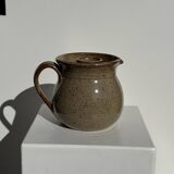 Vintage artisan ceramic rosé carafe with compartment Le Refuge Nîmes H14