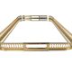 Hollywood Regency tray - brass - glass - Italy - 3rd quarter 20th century