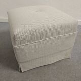 Pouf and its Sanderson cotton cushion