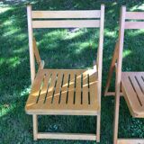 Series of 3 folding chairs