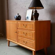 Petit buffet bahut scandinave années 50-60 chêne blond