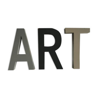 Lettres en bois "art"