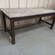 Table de ferme entretoise patinée