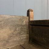 Antique Spanish chestnut wood bench from the 18th century