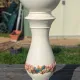 Large column vase holder with ceramic pot cache Belle Époque