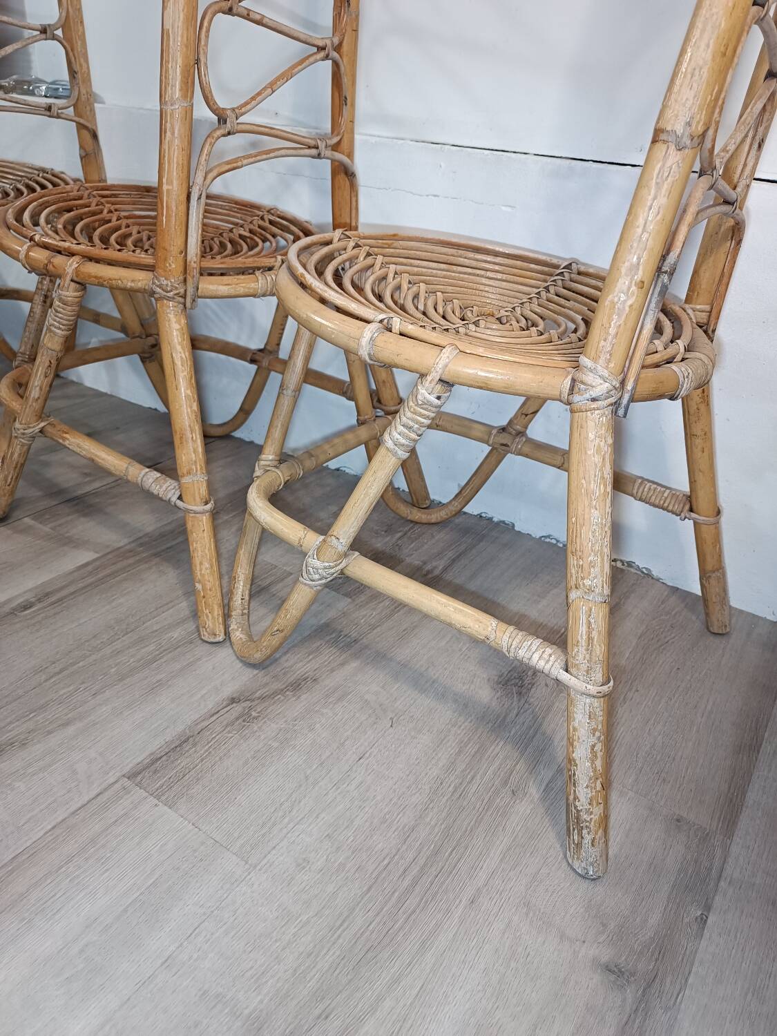 Trio de chaises par Dirk Van Sliedregt Années 1960