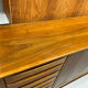 Scandinavian walnut sideboard, Möbelfabrik Linen, Horda, Sweden, 1960