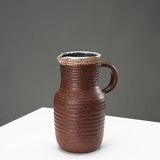 Pitcher in chamotte earthenware, Accolay circa 1960