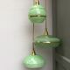 Suspension cascade three lights grlobes vintage