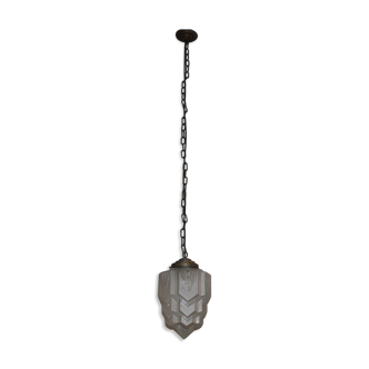 Suspension globe art déco des années 30