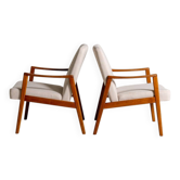 Chaises en teck scandinaves, années 1950/60.