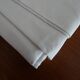 Flat sheet mestizo linen cotton "blue flower" 310 x 220