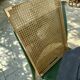 Vintage serving tray in resin and rattan cane