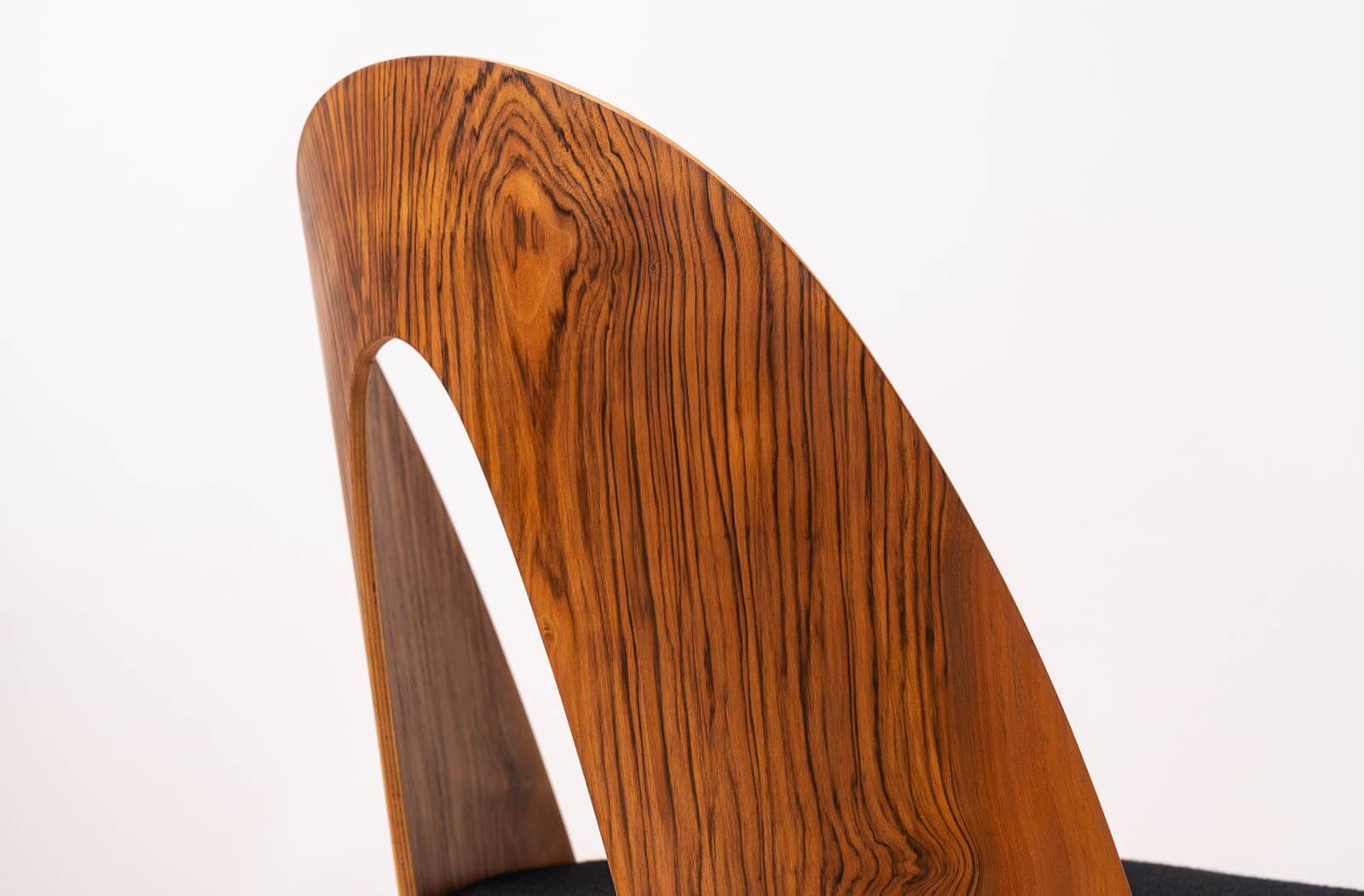 Set of 4 Mid Century Dining Chairs by A.Šuman, Reupholstered in KVADRAT