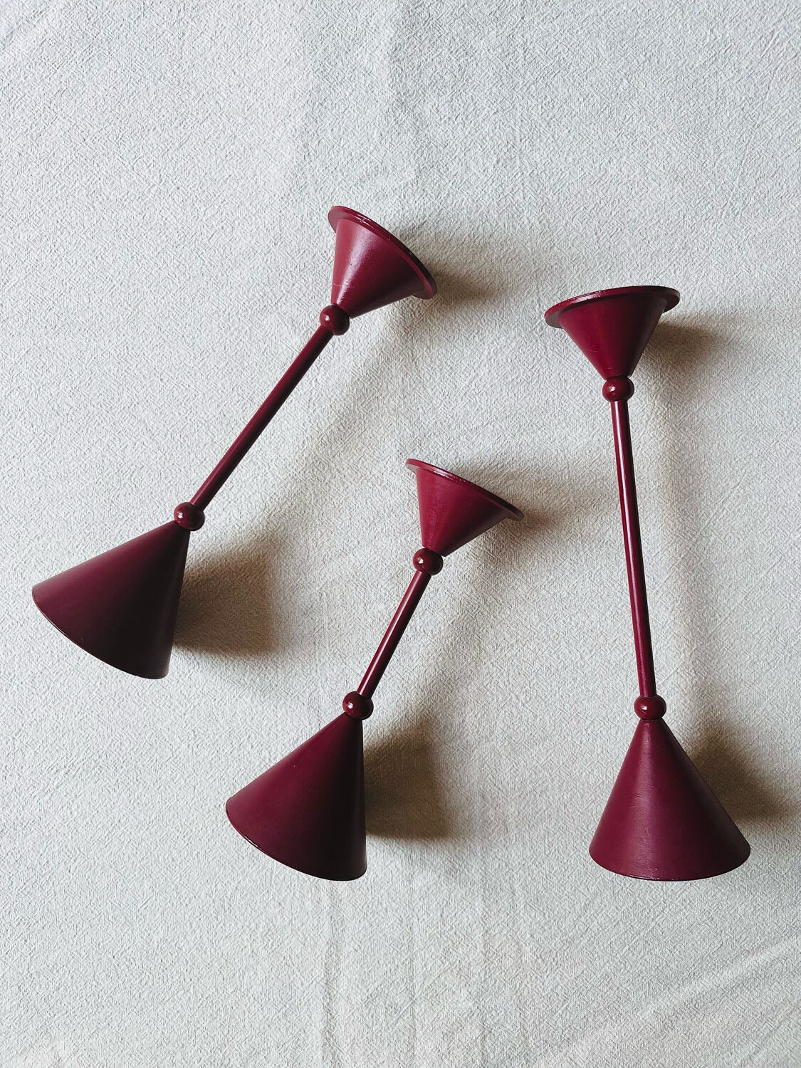 Set of 3 candle holders