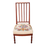 Wooden nurse chair with upholstery seat