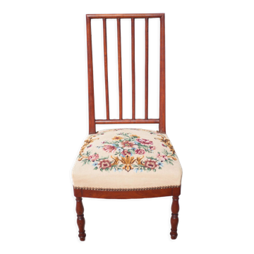 Wooden nurse chair with upholstery seat