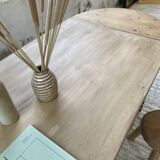 Oval pine farm table with 2m extensions
