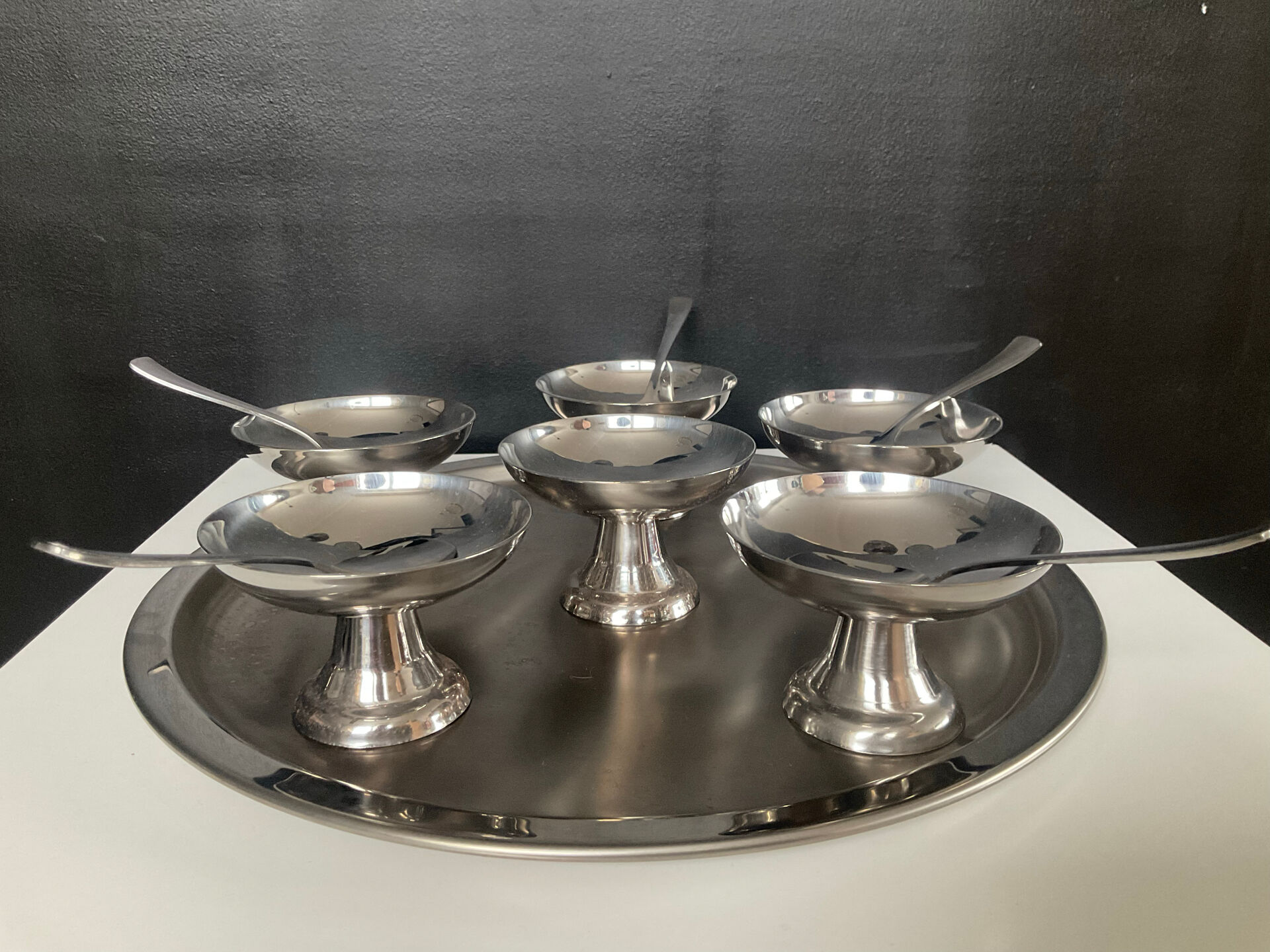 Vintage ice cream service by Guy Degrenne.