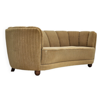 1960s, Danish vintage 3 seater "Banana" sofa, original condition.