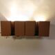Pair of ceiling lights RAAK model Viervoud 1970's Vintage