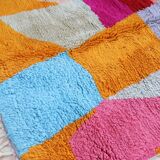 Contemporary high-quality multicoloured Azilal Berber rug - 246 x 153 cm