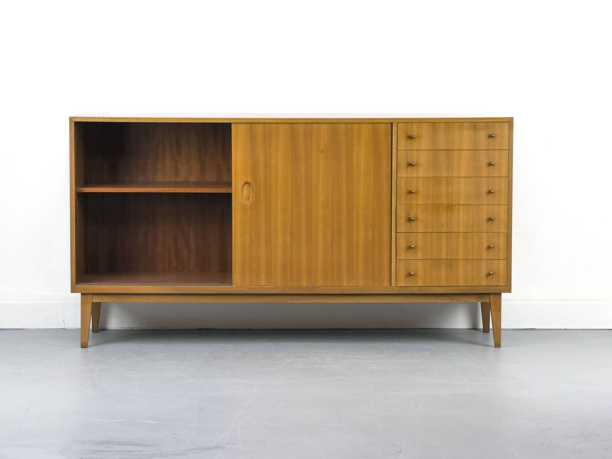 Mid-Century Sideboard in Walnut by Georg Satink for WK Möbel, 1950s