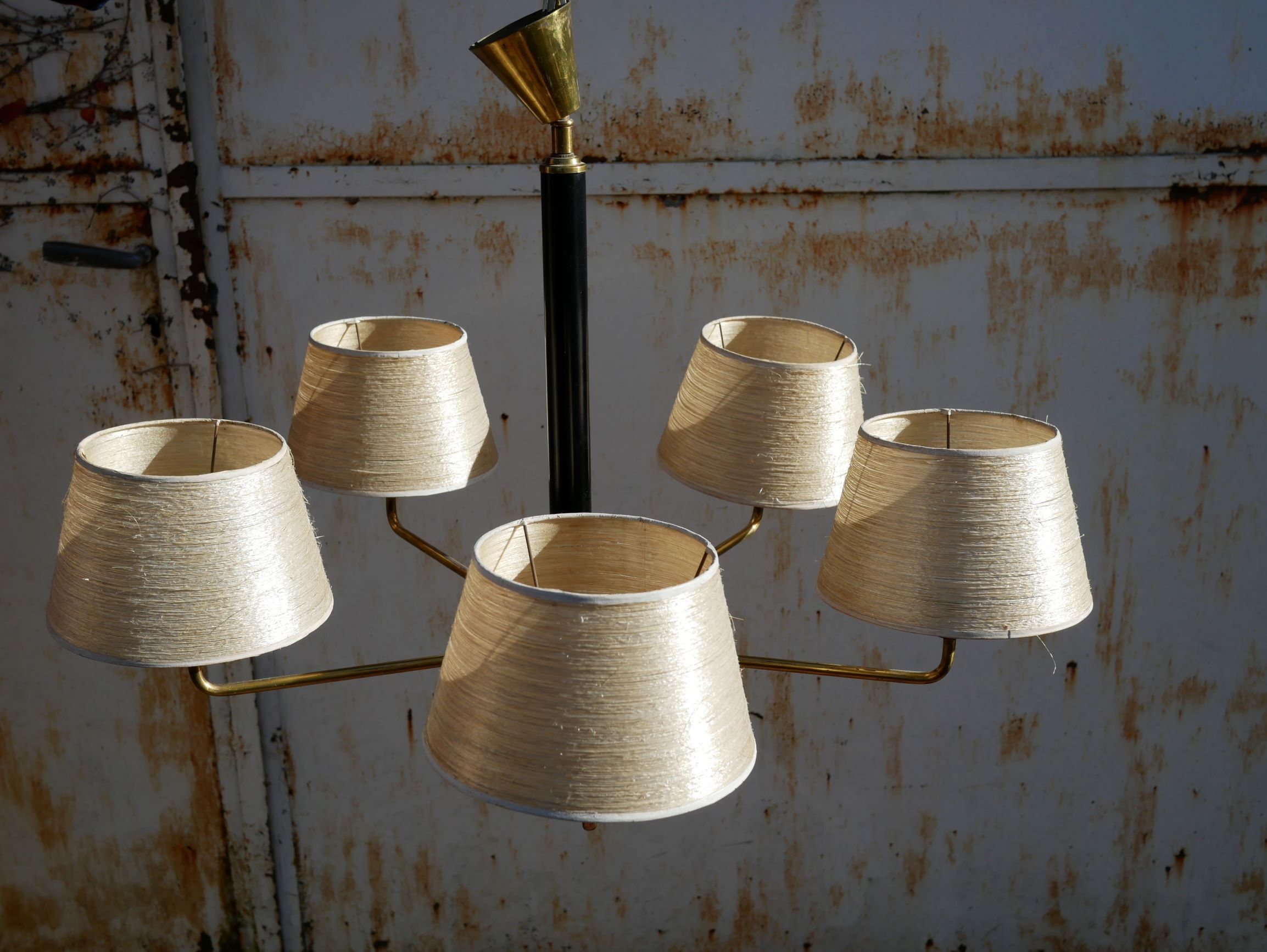 Vintage brass chandelier