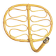 Pair of rattan wall lights