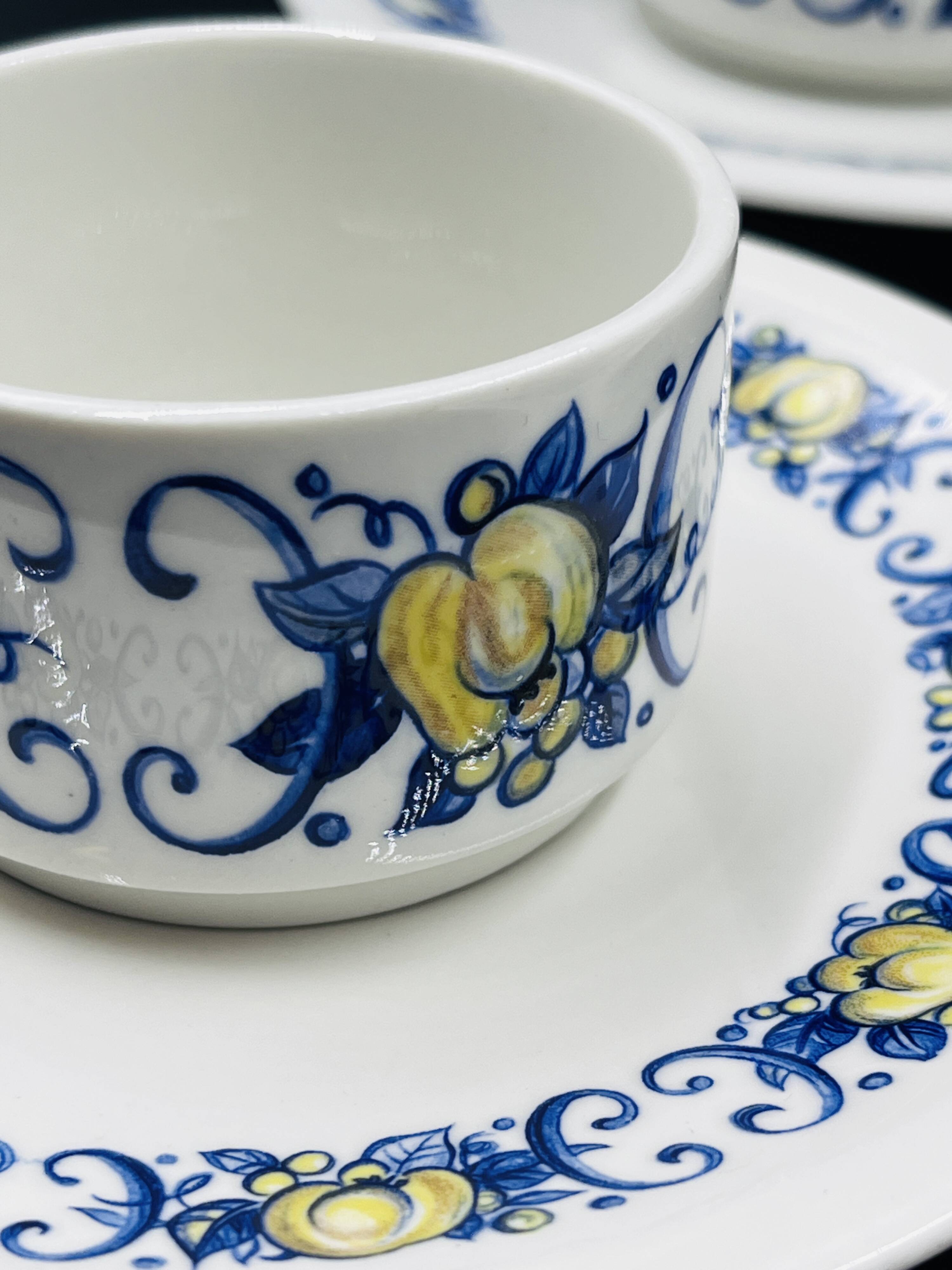 Set of 6 espresso cups and 6 saucers Villeroy & Boch – Cadiz model