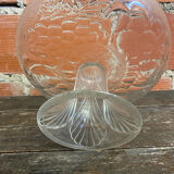 Vintage Fruit Bowl Old Molded Glass Plate Decor Fruits #D657