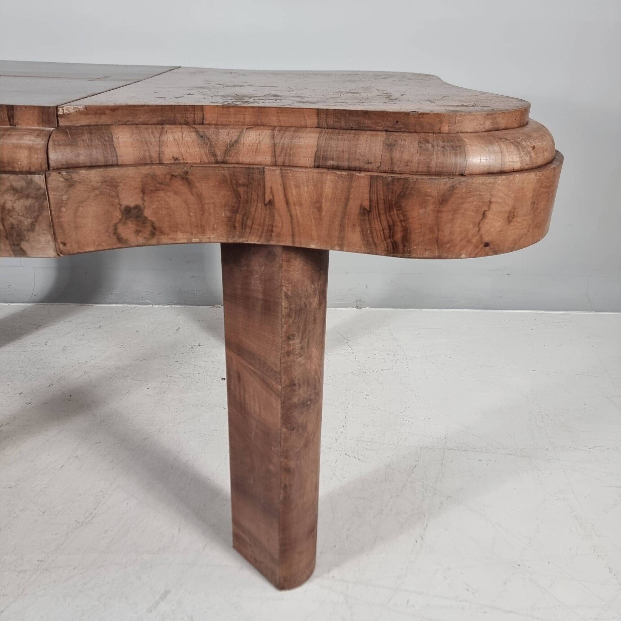 Art Deco Wood Table, 1940s