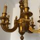 Lustre chandelle bois sculpté années 60