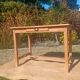 Table de ferme en bois un tiroir