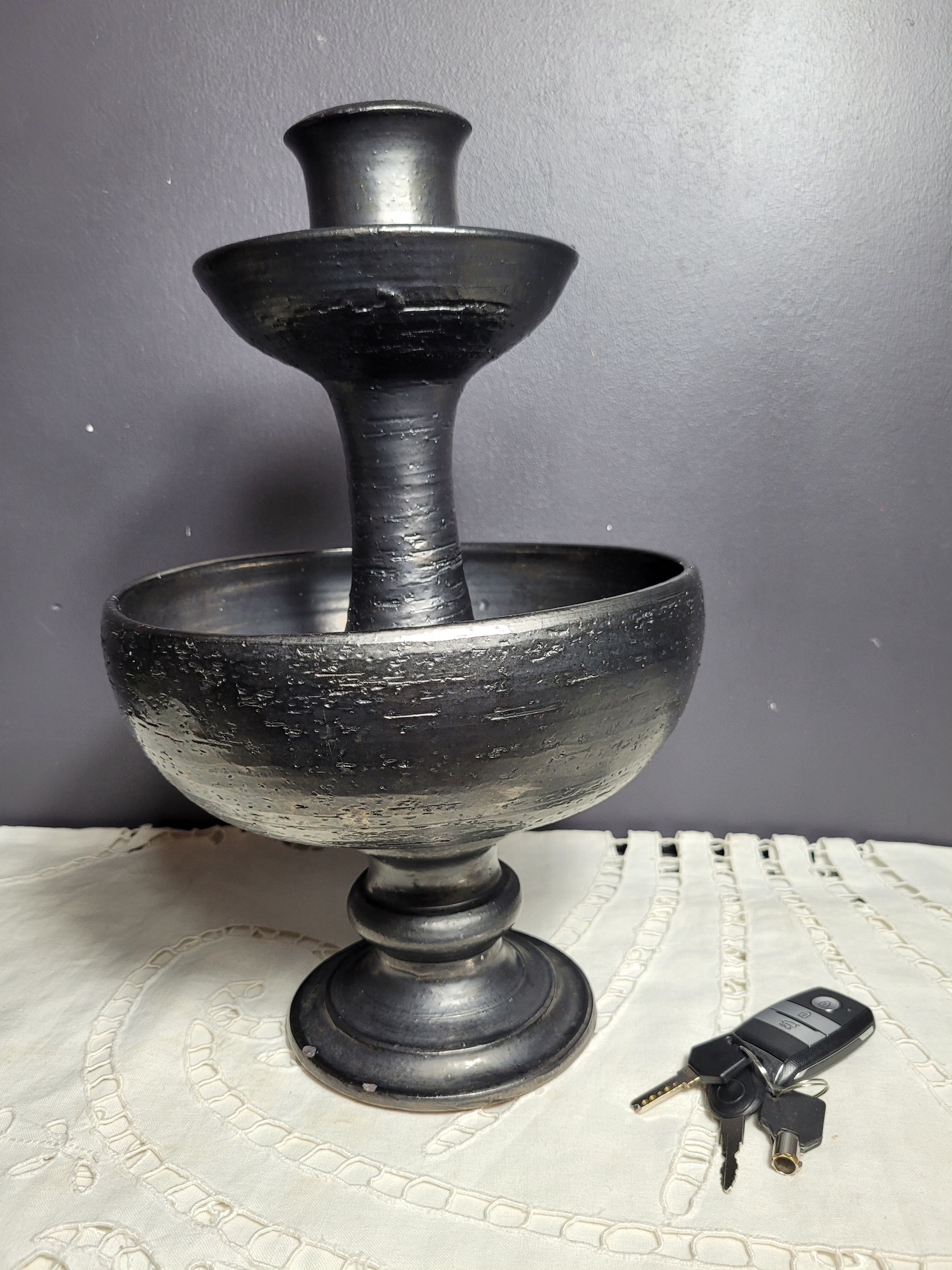 Jean Marais terracotta candlestick cup