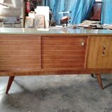 Vintage sideboard with compass legs