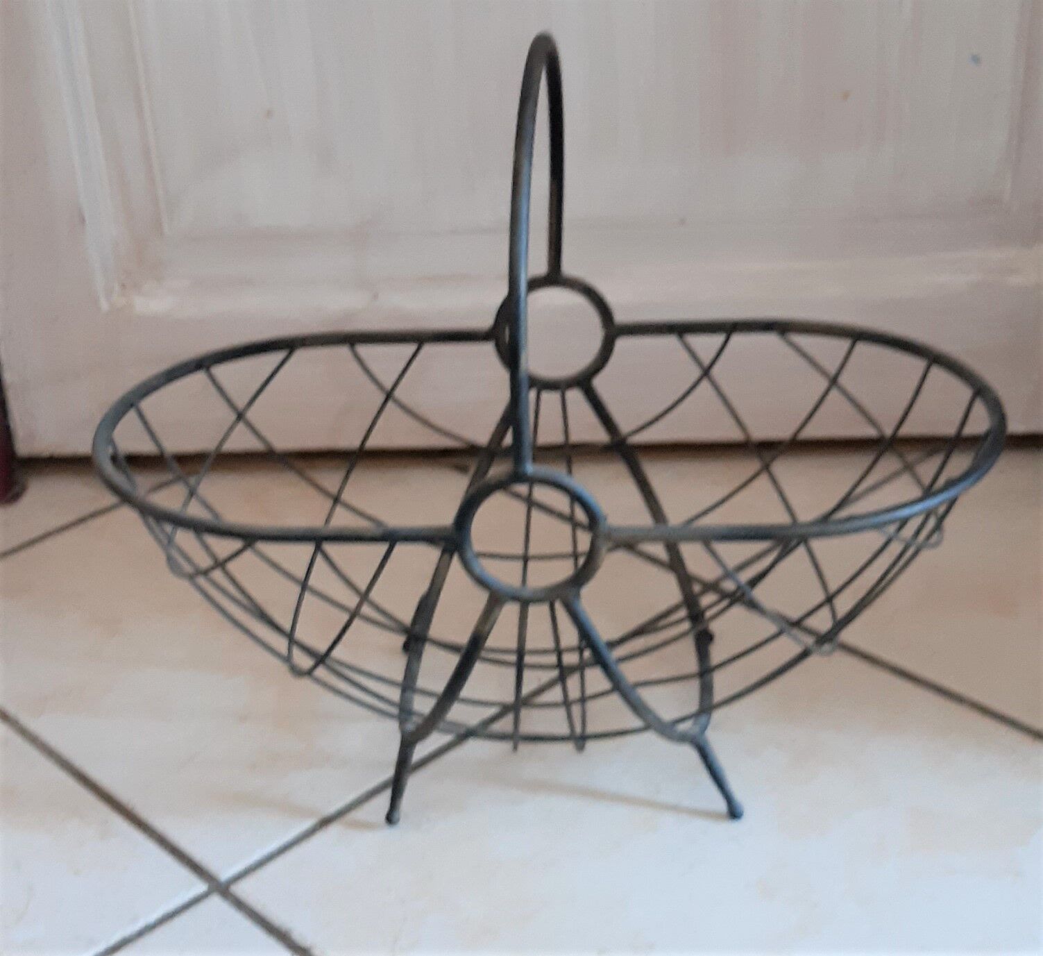 Wrought iron basket