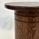 Vintage oak plant table low stool 70s design