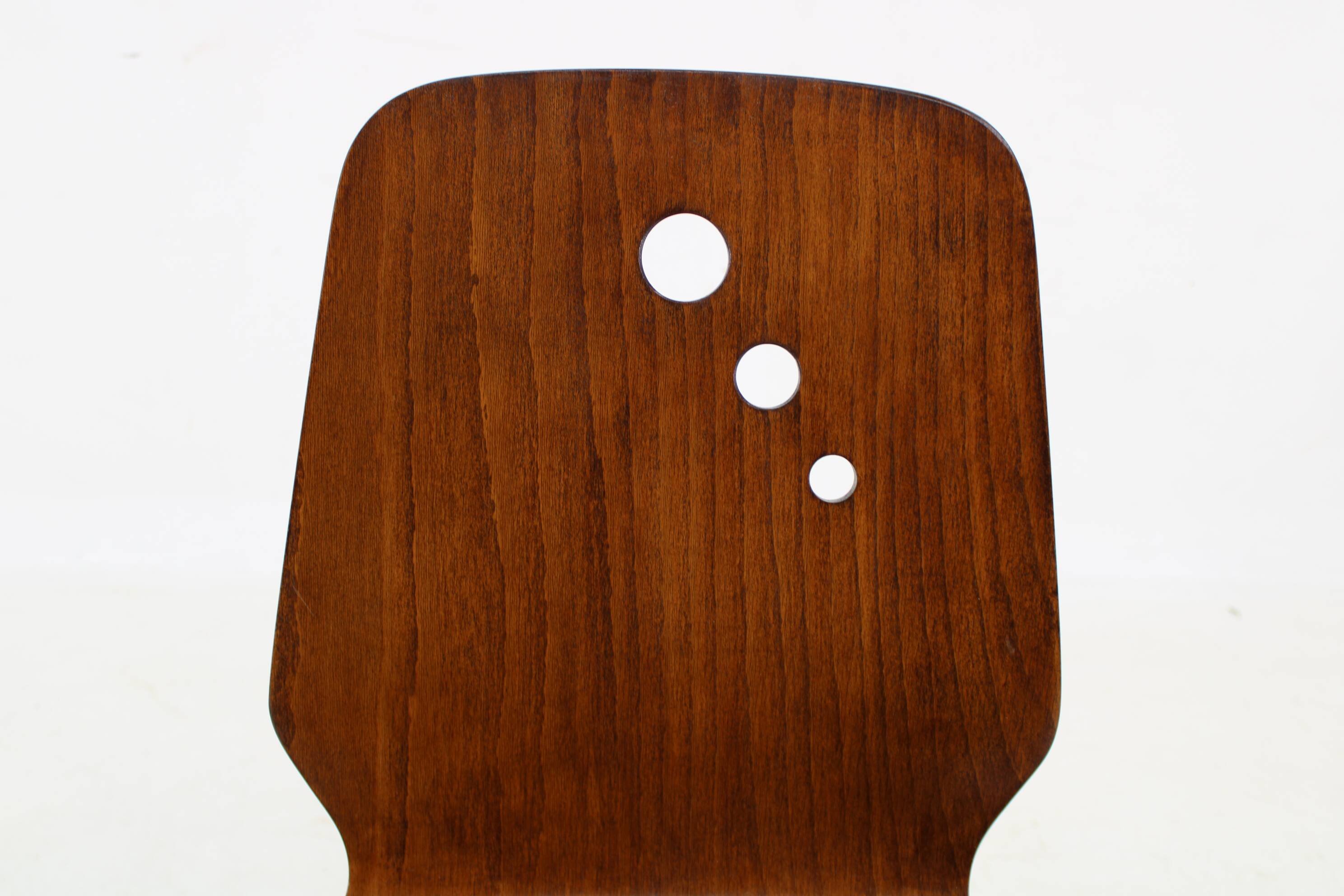 1970s Set of 7 Beech Stuckable Dining Chairs ,Germany