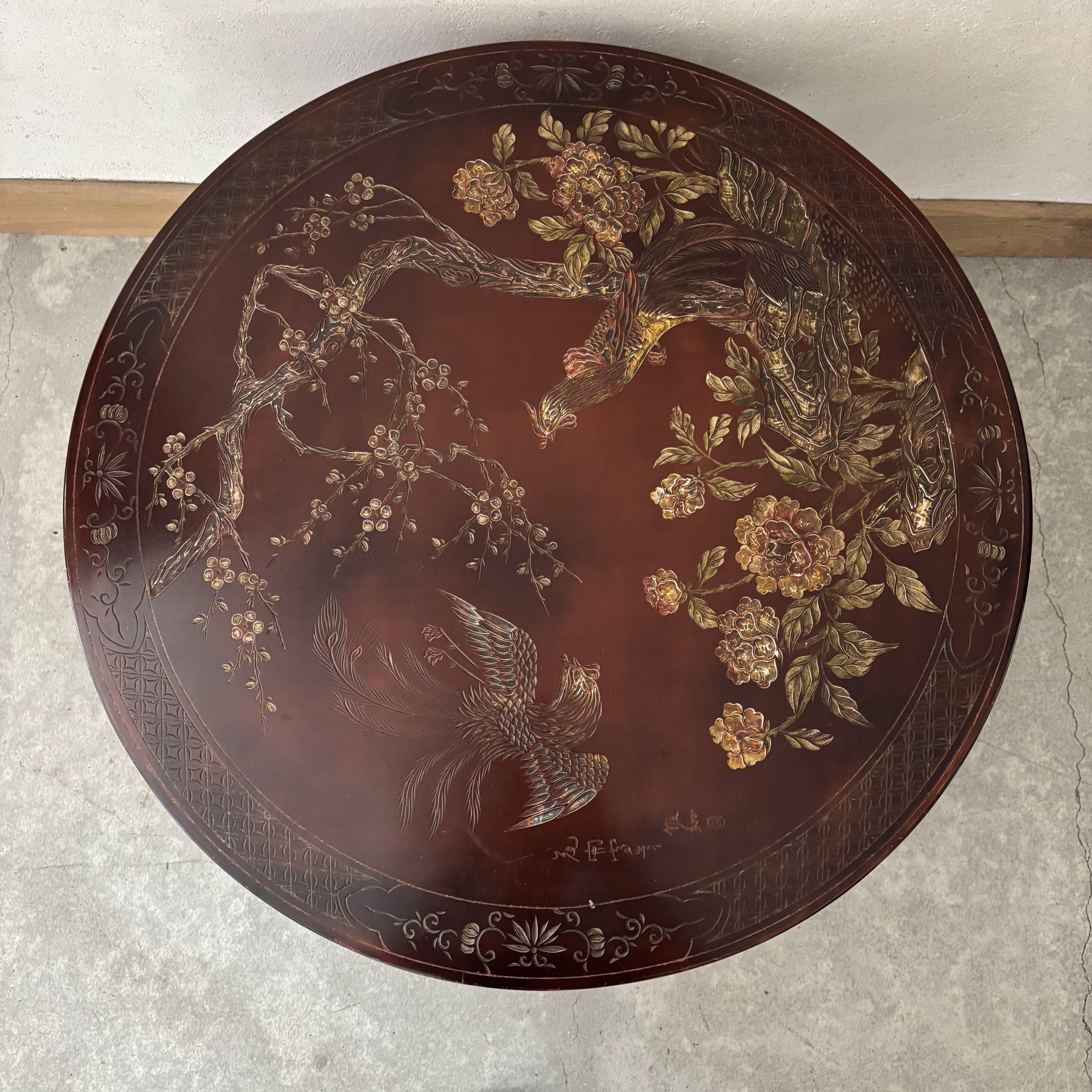 Table basse ronde en bois