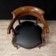 Restoration walnut office chair