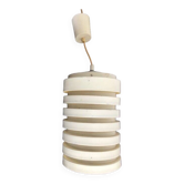 White lacquered metal pendant light - Hans-Agne Jakobsson