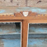 Old Art Deco display case in Burmese teak