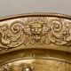 Pair Of Oval Plates In Brass Repulsed 19th century decorated with taverns