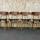 4 teak chairs