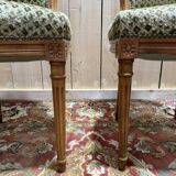 Suite de 4 chaises style Louis XVI "Fer à cheval"