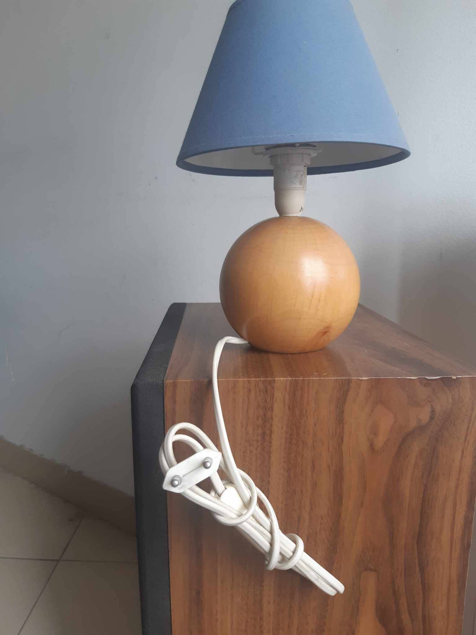Wooden floor lamp