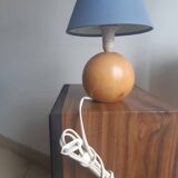 Wooden floor lamp