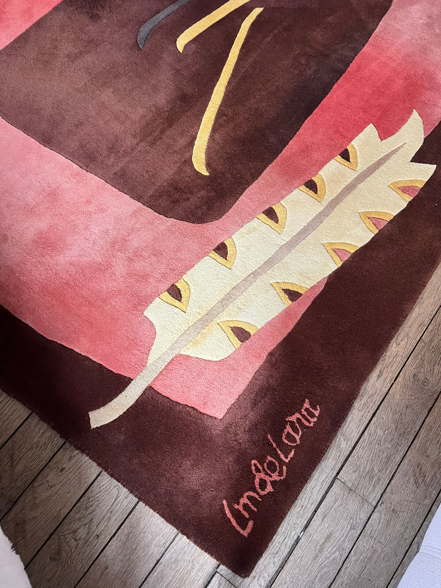 Mid Century Hand-Tufted Wool Rug