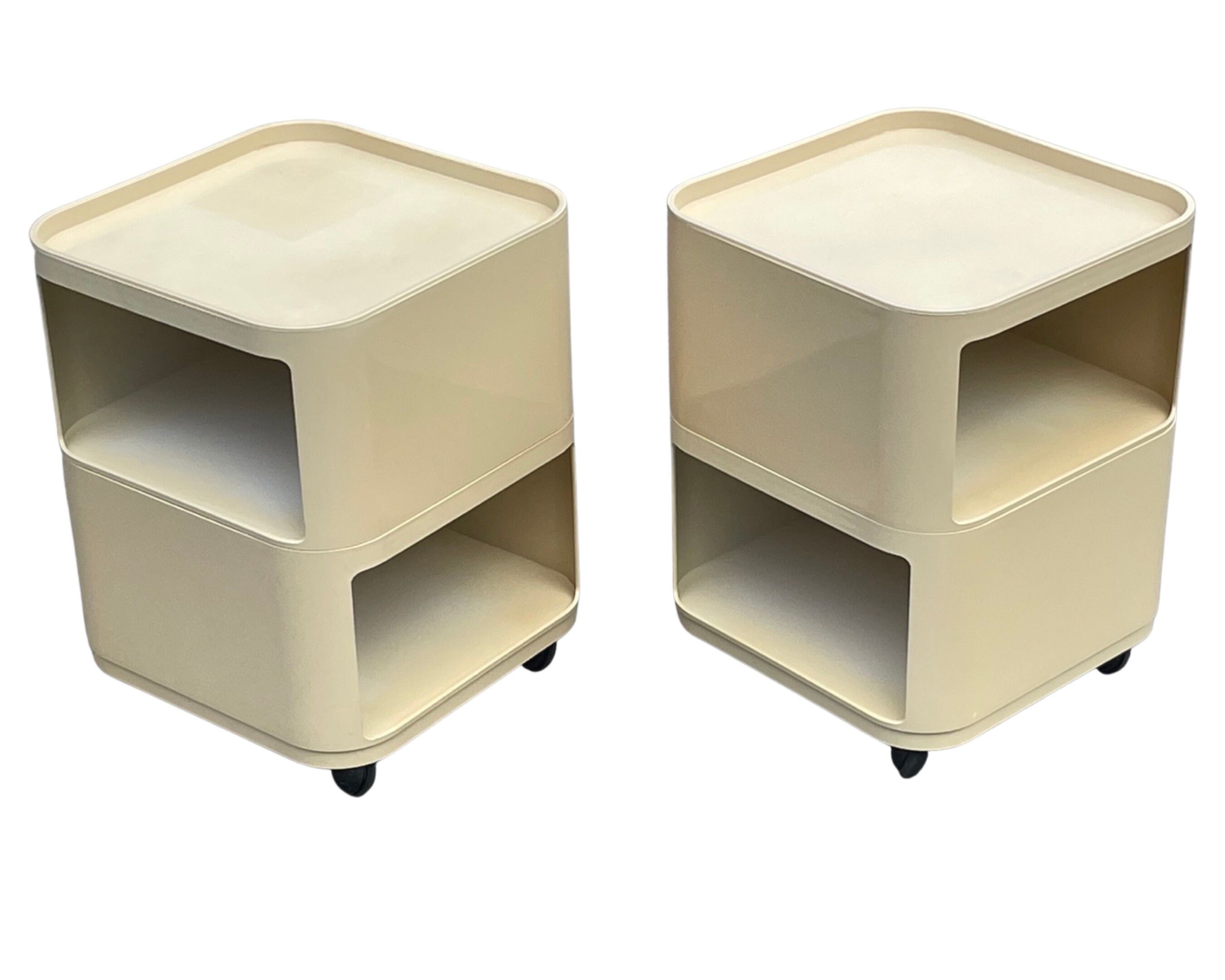 Set of Two Componibili by Anna Castelli Ferrieri for Kartell